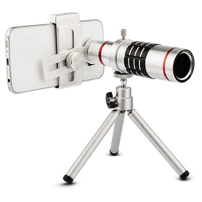 Outdoor Telescope Mobile Phone Accessories Shooting Telephoto Lens With Universal Metal Clip