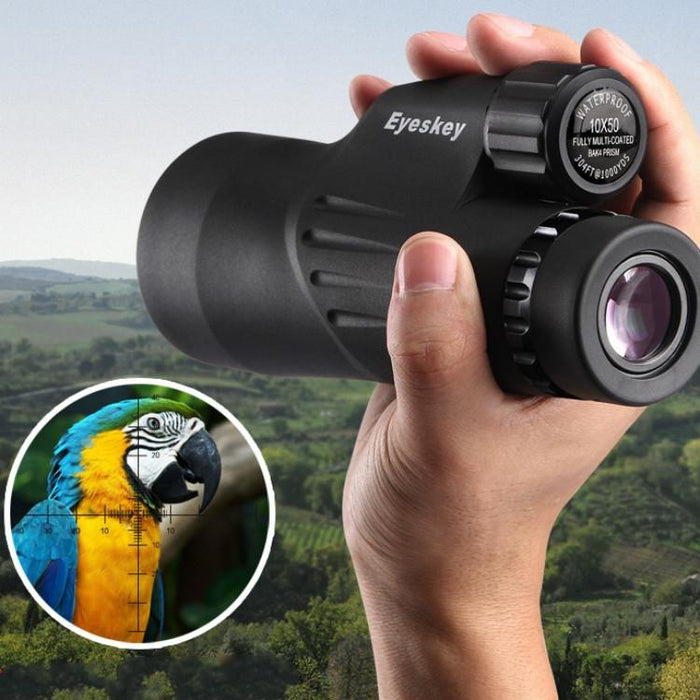 10X50 Telescope Measurable Large Caliber High Magnification Hd Low Light Level Night Vision Waterproof Monocular Binoculars