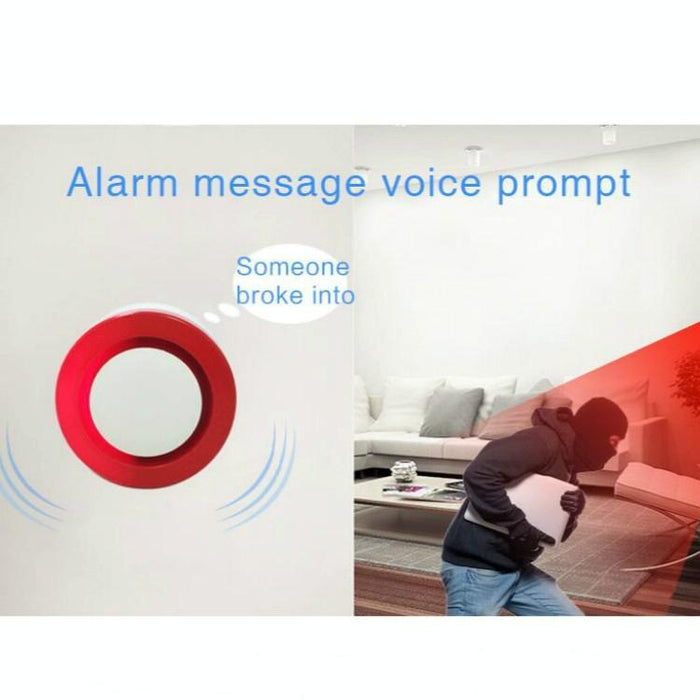 2 Pcs Smart Burglar Alarm Home Store Door And Window Infrared Sensor Wireless Wifi Security System Red