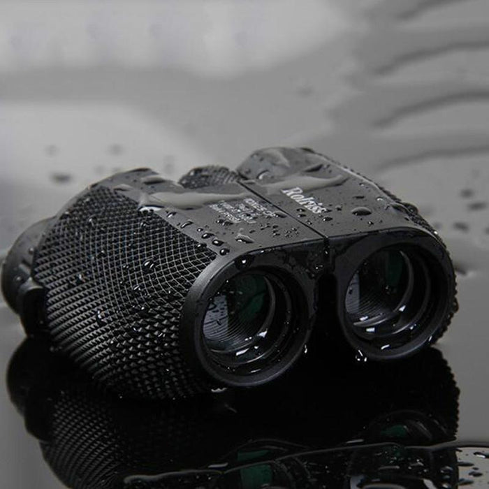 Roliss 10X25 Outdoor Sports Portable Waterproof Pocket Binocular High Power Telescope Black