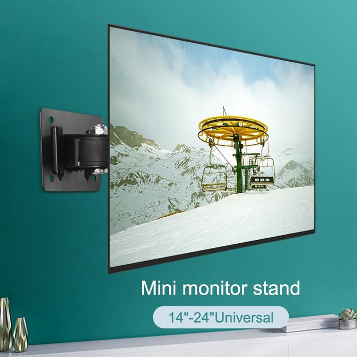 5 Pcs Tv Monitor Universal Stand Mini Simple Vertical Display Hanger Holder Black