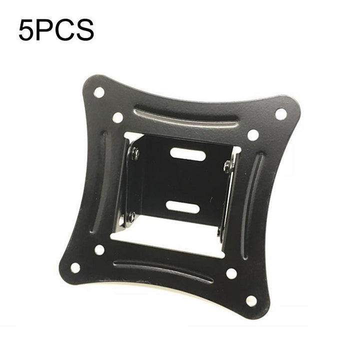 5 Pcs Tv Monitor Universal Stand Mini Simple Vertical Display Hanger Holder Black