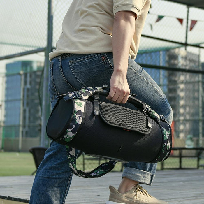 For Jbl Boombox Bluetooth Speaker Single-Shoulder Strap Storage Bag With Phone Bag Camouflage