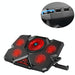 5v Speed Control Gaming Laptop Cooler Stand Red