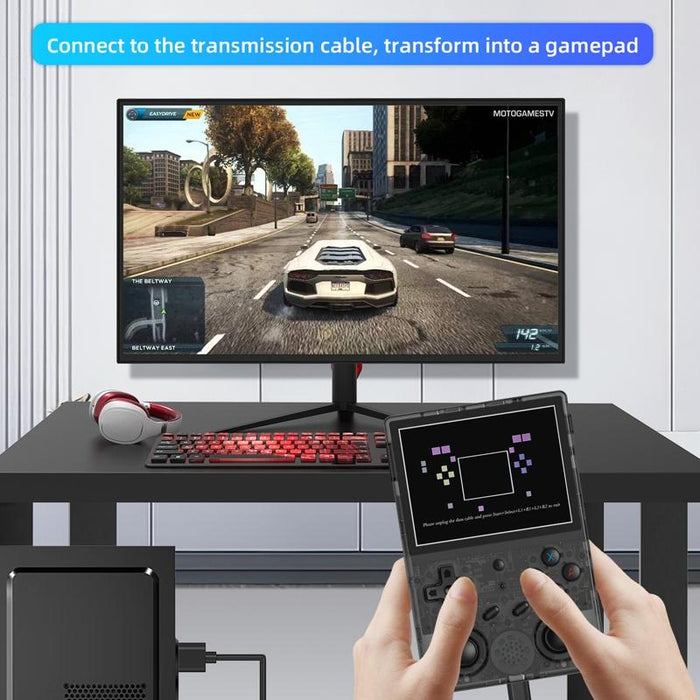 Rg353Vs 3.5 Inch Wireless Game Box Linux Single Os Handheld Game Console 64G 15 000 Games