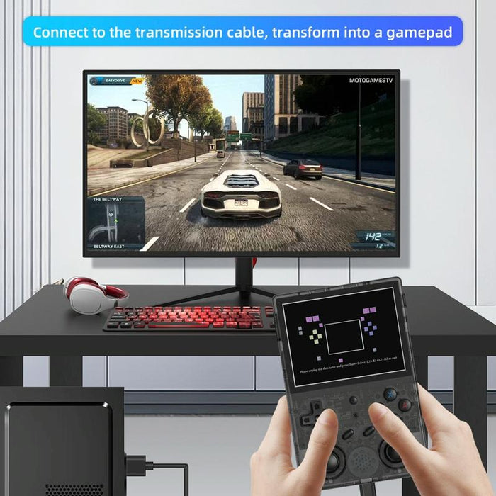 Rg353Vs 3.5 Inch Wireless Game Box Linux Single Os Handheld Game Console 128G 25000 Games