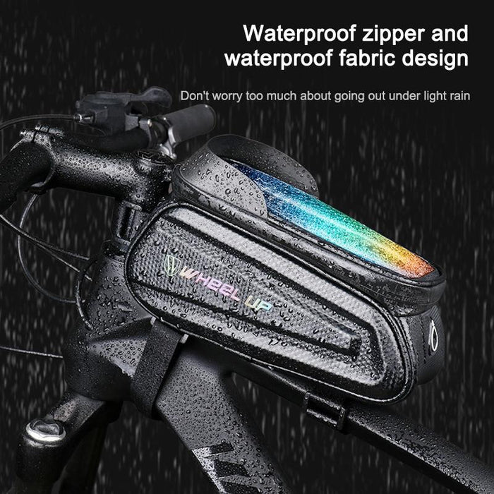 Mountain Bike Front Beam Bag With Phone Holder