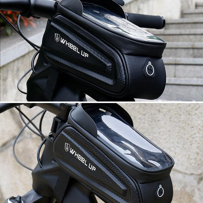 Mountain Bike Front Beam Bag With Phone Holder