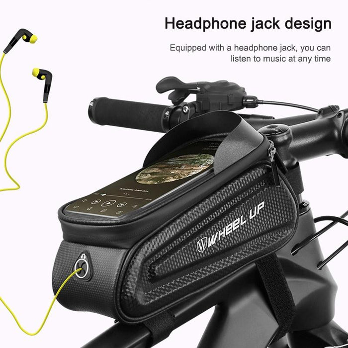 Mountain Bike Front Beam Bag With Phone Holder