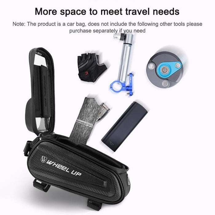 Mountain Bike Front Beam Bag With Phone Holder