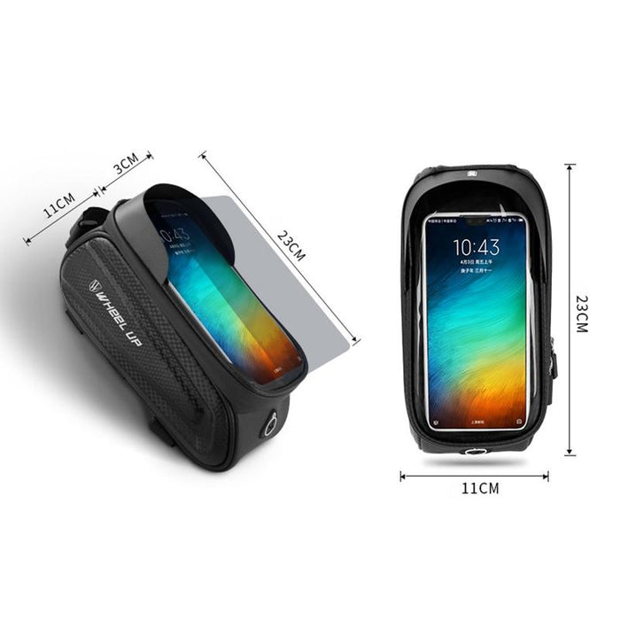 Mountain Bike Front Beam Bag With Phone Holder