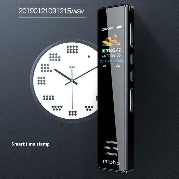 Mrobo A10 Professional Voice Recorder Hd Noise Reduction Student Mp3 Colour Screen Player Capacity 8Gb