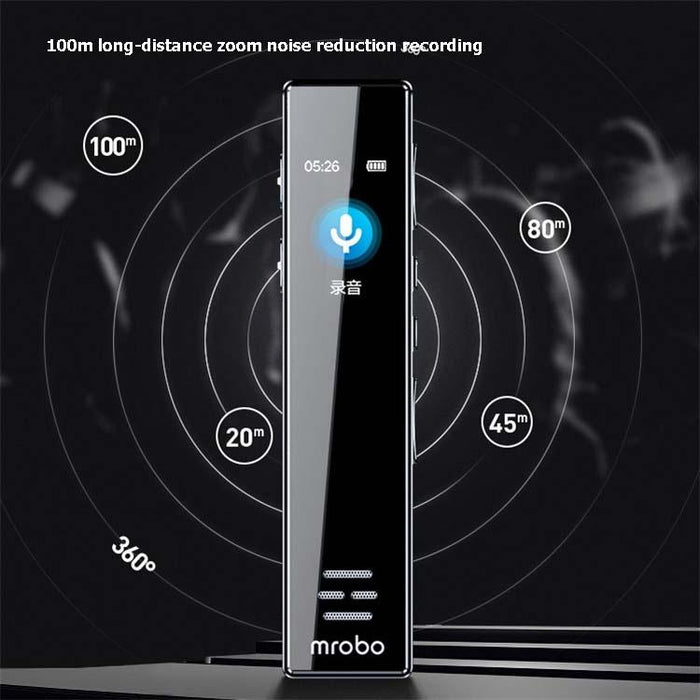 Mrobo A10 Professional Voice Recorder Hd Noise Reduction Student Mp3 Colour Screen Player Capacity 8Gb