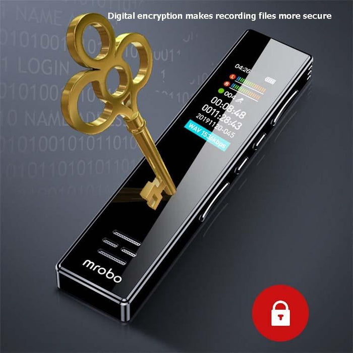 Mrobo A10 Professional Voice Recorder Hd Noise Reduction Student Mp3 Colour Screen Player Capacity 8Gb