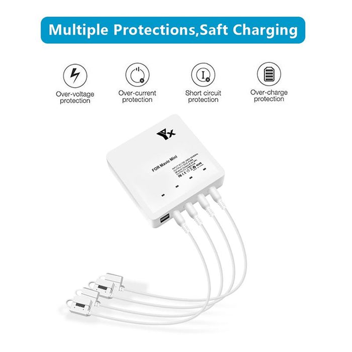 Dji Mavic Mini Charger Battery Usb 6 In 1 Hub Intelligent