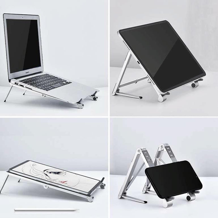 Metal Laptop Stand Computer Cooling Folding Mini Flat