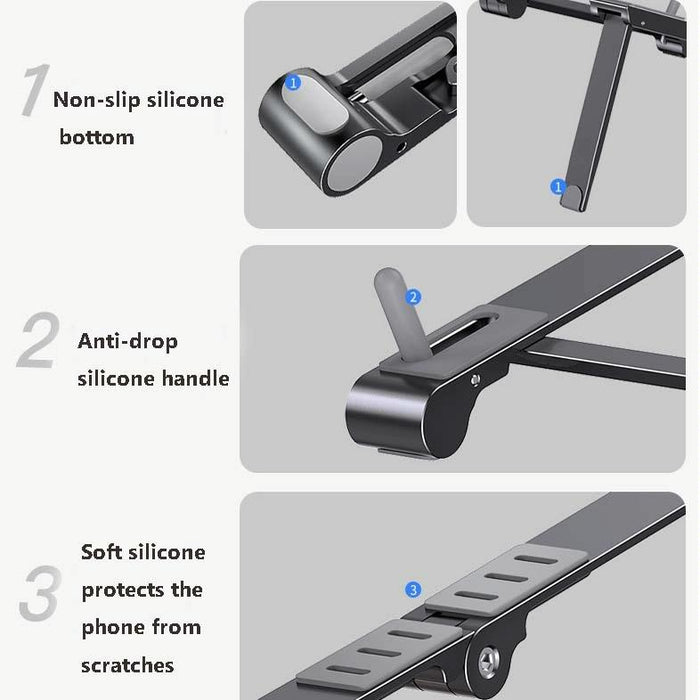 Metal Laptop Stand Computer Cooling Folding Mini Flat