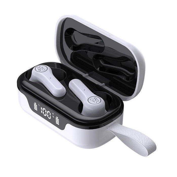 Anc Business Sports Tws Stereo Dual Ears Bluetooth V5.0 & Edr Earphone With Charging Box White