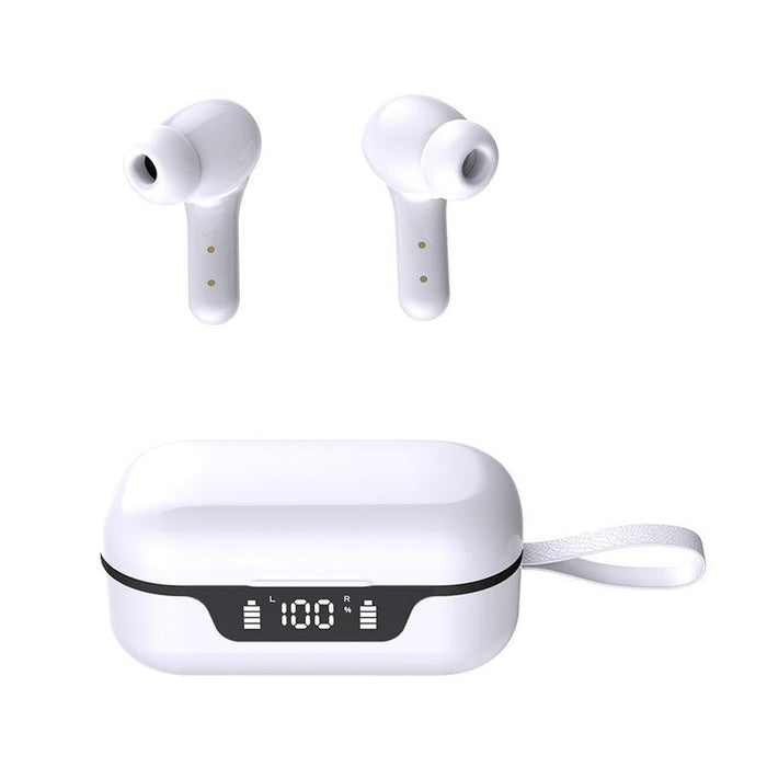 Anc Business Sports Tws Stereo Dual Ears Bluetooth V5.0 & Edr Earphone With Charging Box White