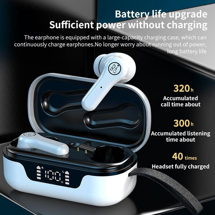 Anc Business Sports Tws Stereo Dual Ears Bluetooth V5.0 & Edr Earphone With Charging Box White