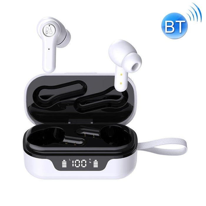 Anc Business Sports Tws Stereo Dual Ears Bluetooth V5.0 & Edr Earphone With Charging Box White