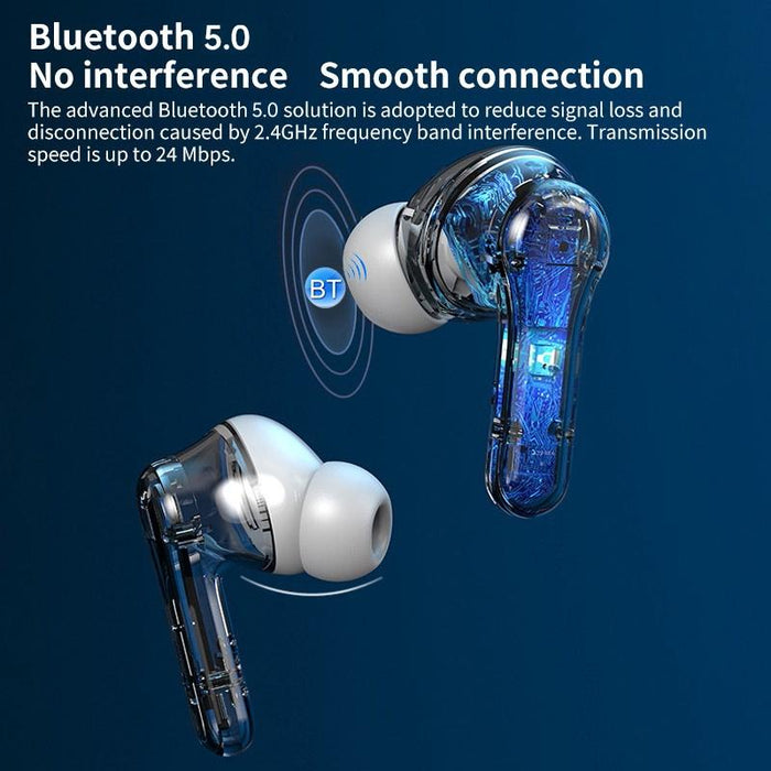 Anc Business Sports Tws Stereo Dual Ears Bluetooth V5.0 & Edr Earphone With Charging Box White