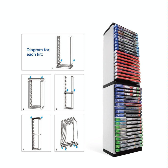 Console Game Cd Storage Rack Can Accommodate 36 Double-Layer Disc Racks For Ps5