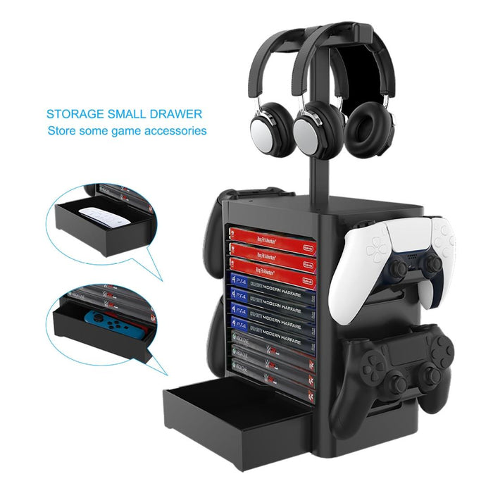 Game Disc Storage Rack Headphone Storage Rack For Ps5 / Xsx