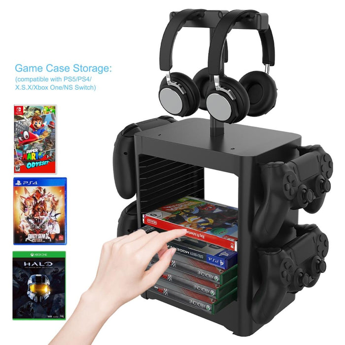 Game Disc Storage Rack Headphone Storage Rack For Ps5 / Xsx