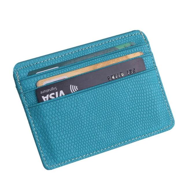 Lizard Pattern Pu Leather Card Holder Compact Bank Card Set