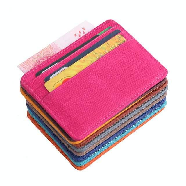 Lizard Pattern Pu Leather Card Holder Compact Bank Card Set