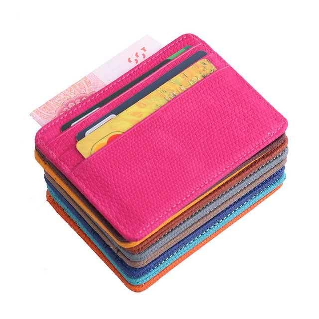 Lizard Pattern Pu Leather Card Holder Compact Bank Card Set