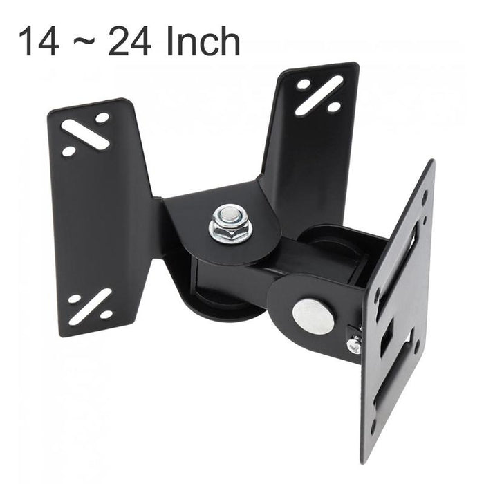 Universal Rotated Tv Pc Monitor Wall Mount Bracket For 14 ~ 24 Inch Lcd Led Flat Panel Tv With 180 Degrees Around The Pivot