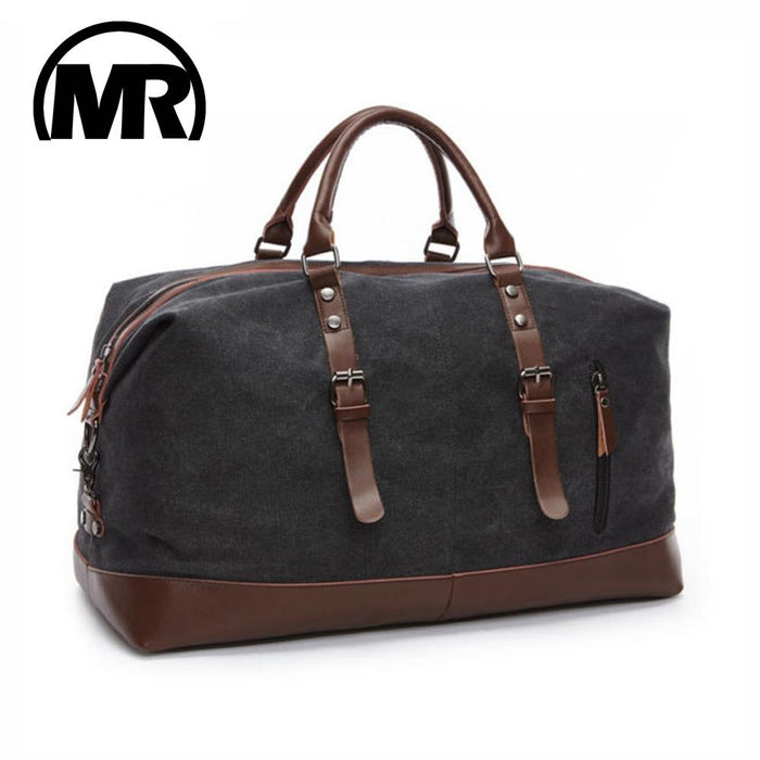 Men Leather Duffel Bag for Carry-on Travel