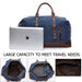 Men Leather Duffel Bag for Carry-on Travel