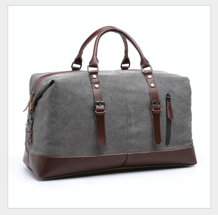 Men Leather Duffel Bag for Carry-on Travel