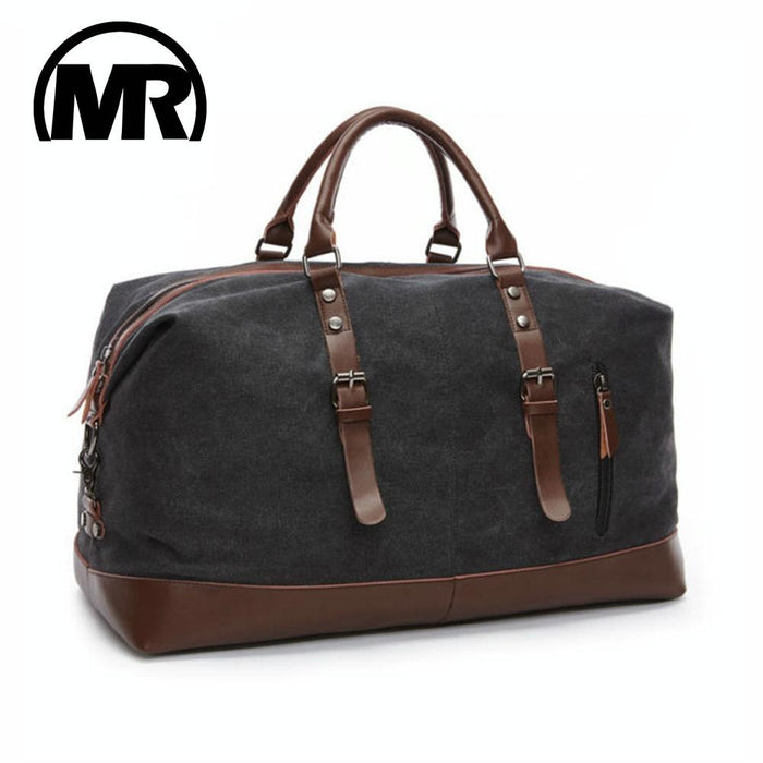 Men Leather Duffel Bag for Carry-on Travel
