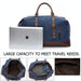Men Leather Duffel Bag for Carry-on Travel