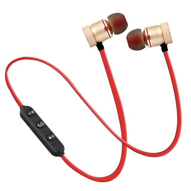 Moreblue S07 Wireless Bluetooth Metal Magnetic Stereo Bass Earphones Cordless Sport Earbuds With Microphone