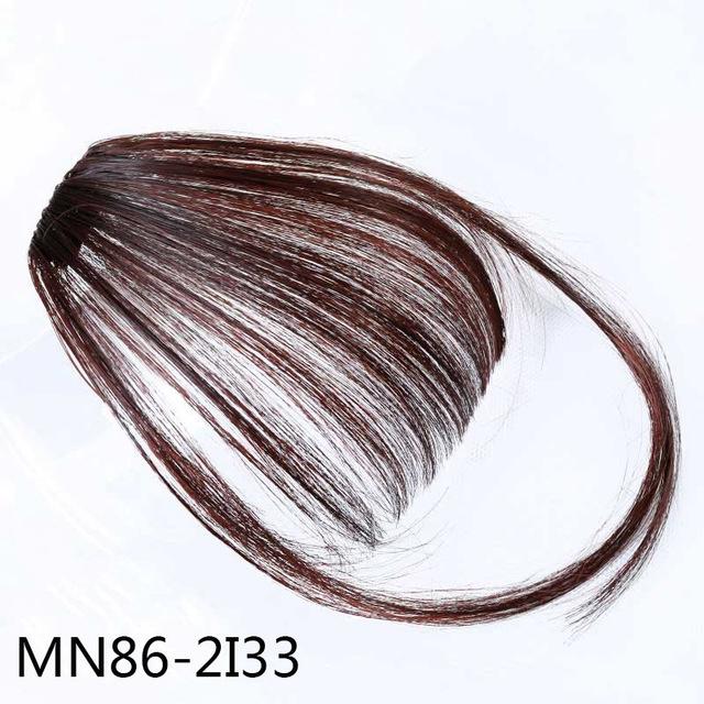 Synthetic Clip On Bangs Hairpiece