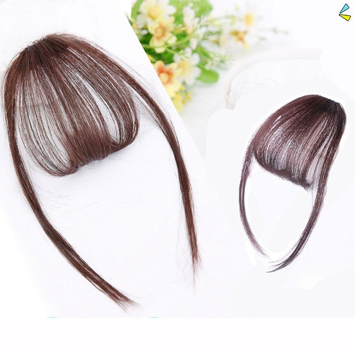 Synthetic Clip On Bangs Hairpiece