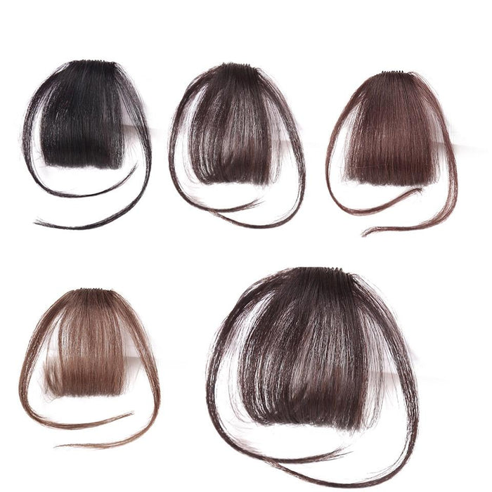 Synthetic Clip On Bangs Hairpiece