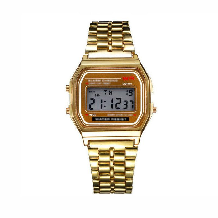 Unisex Sports Led Digital Waterproof Quartz Wristwatch