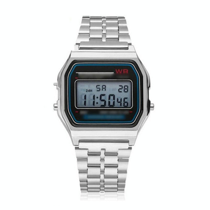 Unisex Sports Led Digital Waterproof Quartz Wristwatch