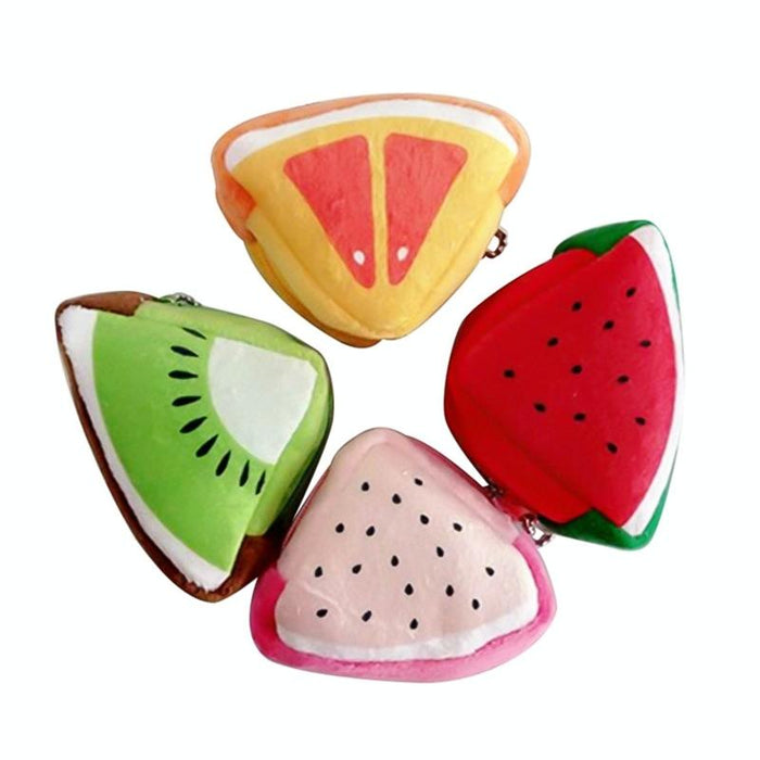 Cute Fruit Wallet Gift Plush Coin Purse Female Bag