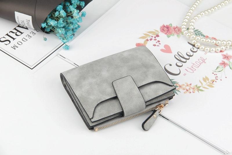 Leather Women Hasp Small Slim Coin Pocket Purse Cards Holders Wallet