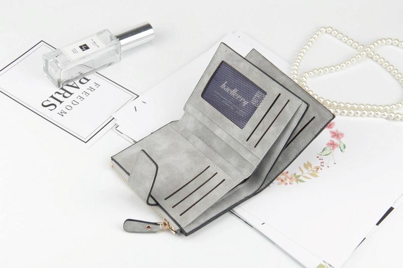 Leather Women Hasp Small Slim Coin Pocket Purse Cards Holders Wallet