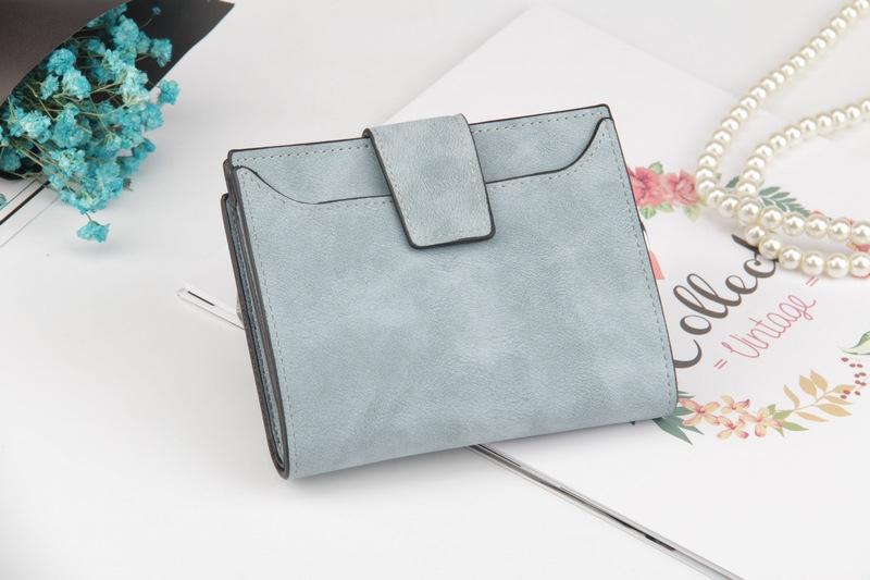 Leather Women Hasp Small Slim Coin Pocket Purse Cards Holders Wallet