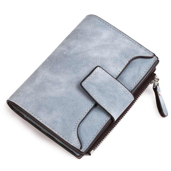 Leather Women Hasp Small Slim Coin Pocket Purse Cards Holders Wallet