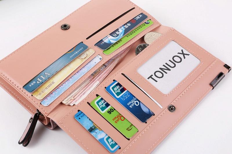 Long Wallet Zipper Coin Purse Cards Id Holder Clutch Woman Wallet